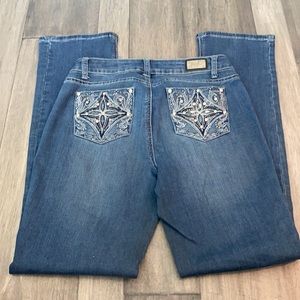 Earl Jeans‎ Embellished Straight Leg Jeans Size 6